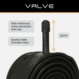 24" Baldwins Cycle/Bike/Wheelchair Inner Tube 24" x 1.0 Schrader/Car/Auto Type Valve & BALDY'S TYRE LEVER
