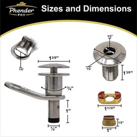 Phender Pro 1/2-Inch Marine Stainless Steel Release Fender Kit