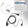 2 Pin PTT MIC Headset Covert Acoustic Tube in-Ear Earpiece