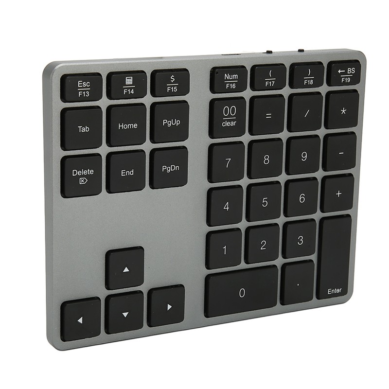 Wireless Number Pad 35 Keys Scissor Switch BT5.0 Aluminium Alloy