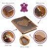 Embossed Heart Genuine Buffalo Leather Refillable Journal - Handcrafted Notebook