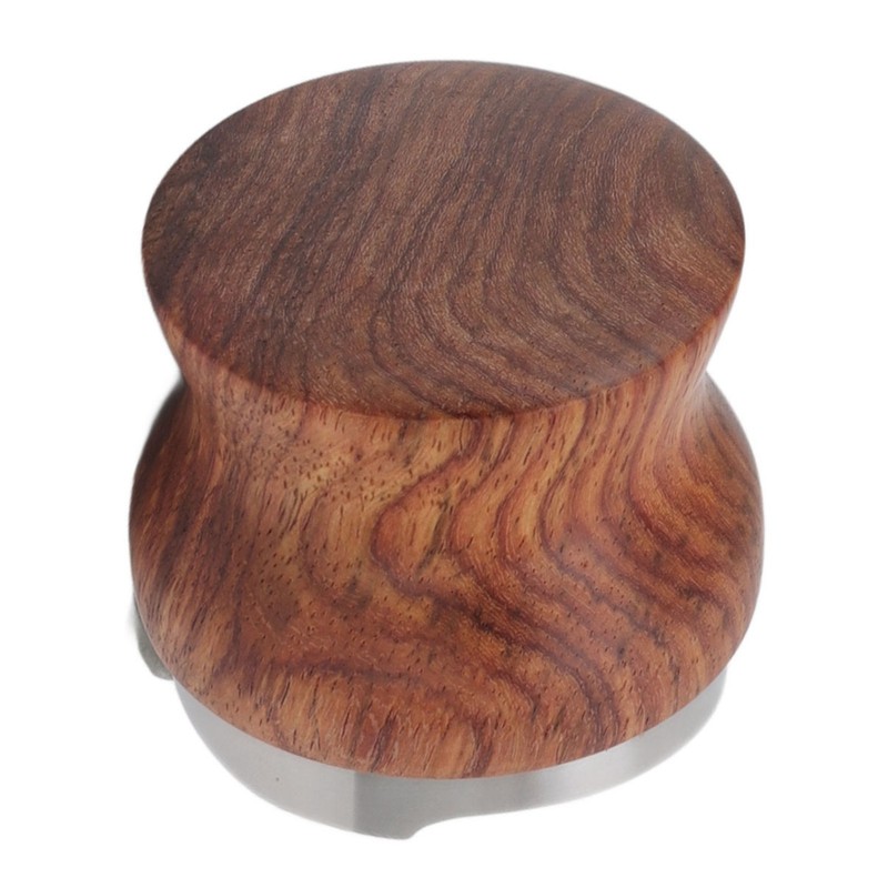 Coffee Distributor Stainless Steel Rosewood Coffee Tamper Leveler for Coffee