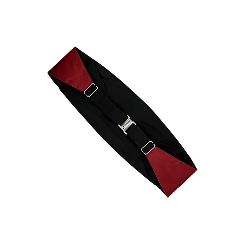 ZUKIY Men's Formal Satin Adjustable Cummerbund - Brown