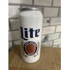 Miller Lite Beer 16 oz Aluminum Can Drinking Cup Glass
