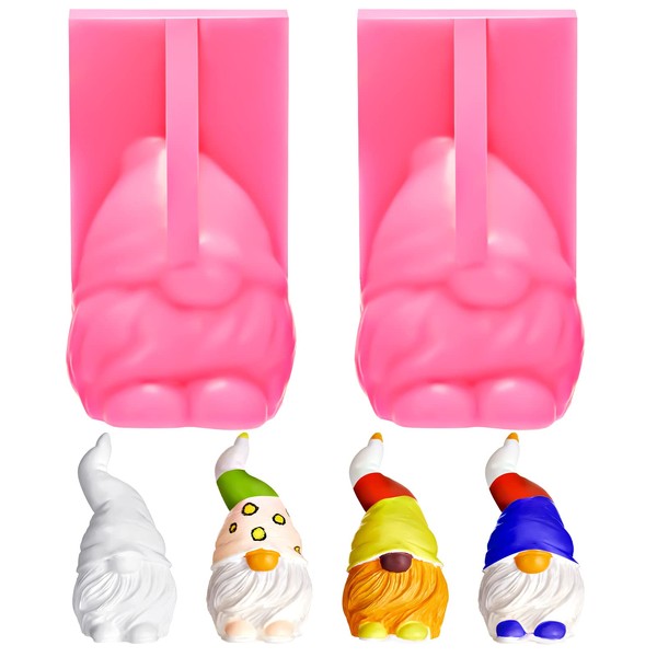 2 Piece Silicone Gnome Mold 3D Gnome Mold Epoxy Dwarf