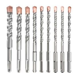 hsawbit 9-Piece SDS Plus Drill Bits(5mm-16mm), SDS Masonry Drill Bit Hammer Drill Bit for Concrete, Brick, Cement, Stone and Masonry