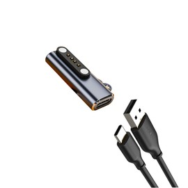 ZJKJHJY Replacement Charging Cable for 7.62mm 4-Pin Devices Smart Watch Charger Cable, Universal 4 Pin 7.62mm Magnetic Suction USB Charging Adapter for Smart Watch