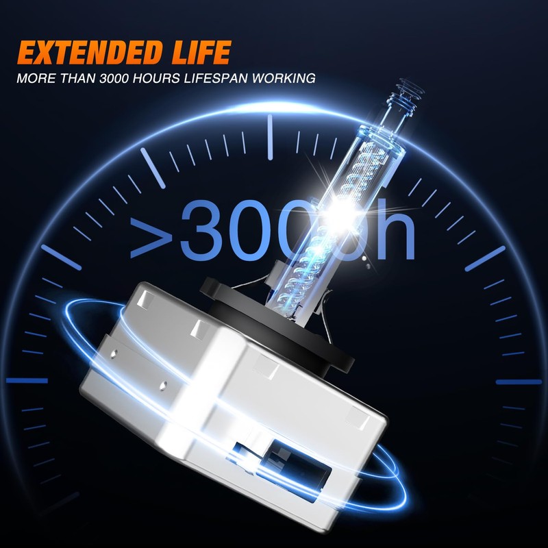 Nilight D3S HID Headlight Bulbs, Super Bright D3S HID Bulb