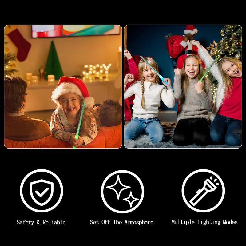 HENGBIRD Pack of 12 Fibreglass Glow Sticks Set, LED Glow