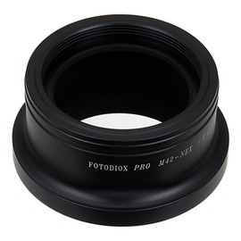 Fotodiox Pro Lens Mount Adapter, M42 Screw Mount Lenses (42mm x1 thread mount) to Sony E-Mount Mirrorless Camera Adapter - fits Sony Alpha a7, a7r, a7s, NEX-3, NEX-5, NEX-C3, NEX-5N, NEX-7, NEX-F3, NEX-5R, ,NEX-6, NEX-VG10, NEX-VG20, NEX-VG30, NEX-VG900,