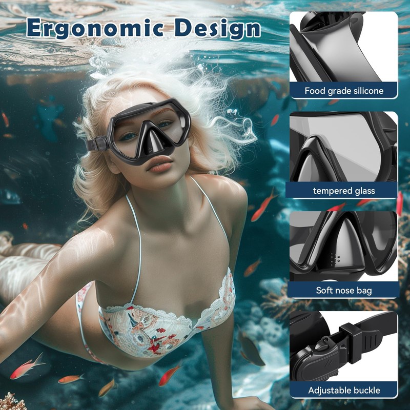 Diving Mask - black
