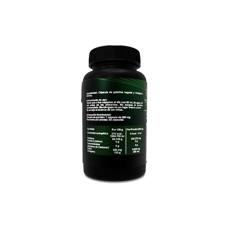 COLAGENO HIDROLIZADO con Nanotecnologia, MNEMEA 60 CAPSULAS