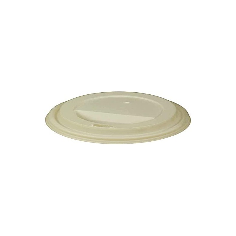 BioPak Compostable Coffee Cup Sip Lids for 8oz Coffee Cups