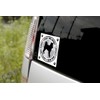 Size L Design Nameplate Woodman Dog Sticker Lovely Dog Shiba