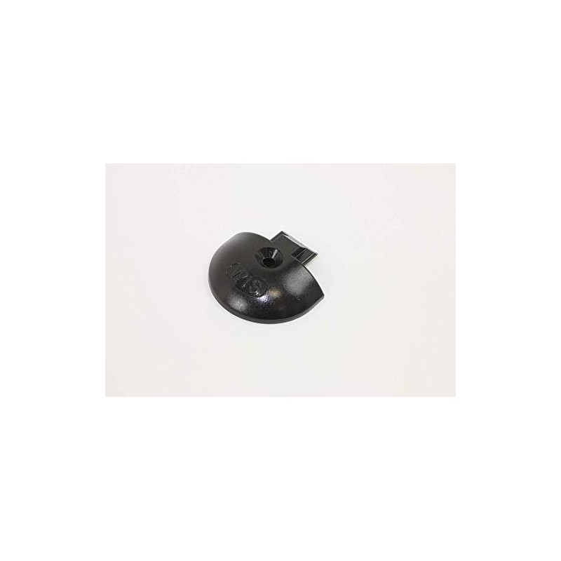 10x End Cap/Insert Cap for Airline Rail Round Shape, Black,