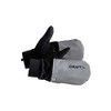 Craft Hybrid Weather Laufhandschuhe, warm, Unisex, Erwachsene, Silber/Schwarz, FR: S