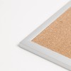U Brands Cork Bulletin Board, 23 x 35 Inches, Silver