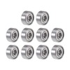 sourcing map Pack of 10 R2ZZ Ball Bearings Deep Groove