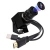 ELP Cámara USB HDMI 4K con zoom manual, cámara web