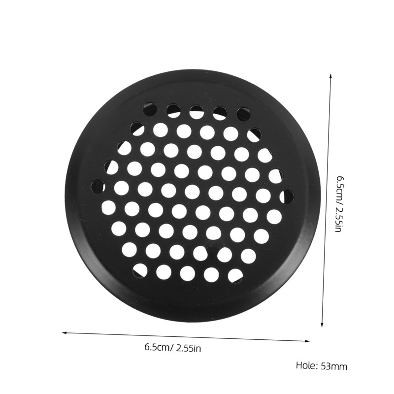 TEHAUX 12pcs Stainless Steel Round Ventilation Cover for Cabinets and