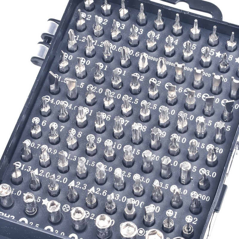Screwdriver Repair Set Chrome Vanadium Steel Bit Assortment Kit for