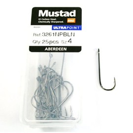 Mustad Aberdeen 3261NP-BN Size 4 Qty-25
