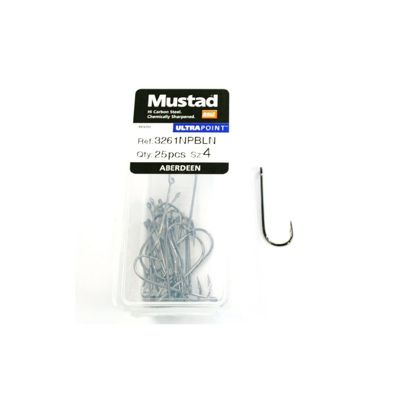 Mustad Aberdeen 3261NP-BN Size 4 Qty-25
