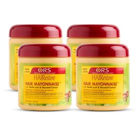 ORS HAIRestore Hair Mayonnaise with Nettle Leaf and Horsetail Extract 16 Ounce (Pack of 4)
