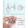 Elaximn Hypoallergenic Chunky Knot Drop Earrings for Women, Silver Geometric