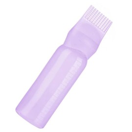 Poemtian Applicator Bottle for Hair Dye Comb Bottle Applicator Root Comb Applicator Bottle with Graduated Scale Hairdressing Coloring Styling Tool for Home Salon (Purple)