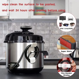 6 Pack Cord Organizer for Kitchen Appliances, MOIHSING Cord Wrapper Mixer Tidy Wrap,Cord Holder,Cord Bundles,Cable Clips,Tidy Cable&Wire Storage Management for Mixer Accessories,2 Black+2 White+2 Grey