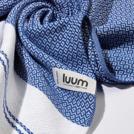 Luum® Hammam Towel Large 100 x 200 cm Beach Towel Sauna Towel Bath Towel Yoga Towel Shower Towel Beach Towel Sauna Towel Travel Towel Turkish Towels Women Men 100% Cotton Royal Blue
