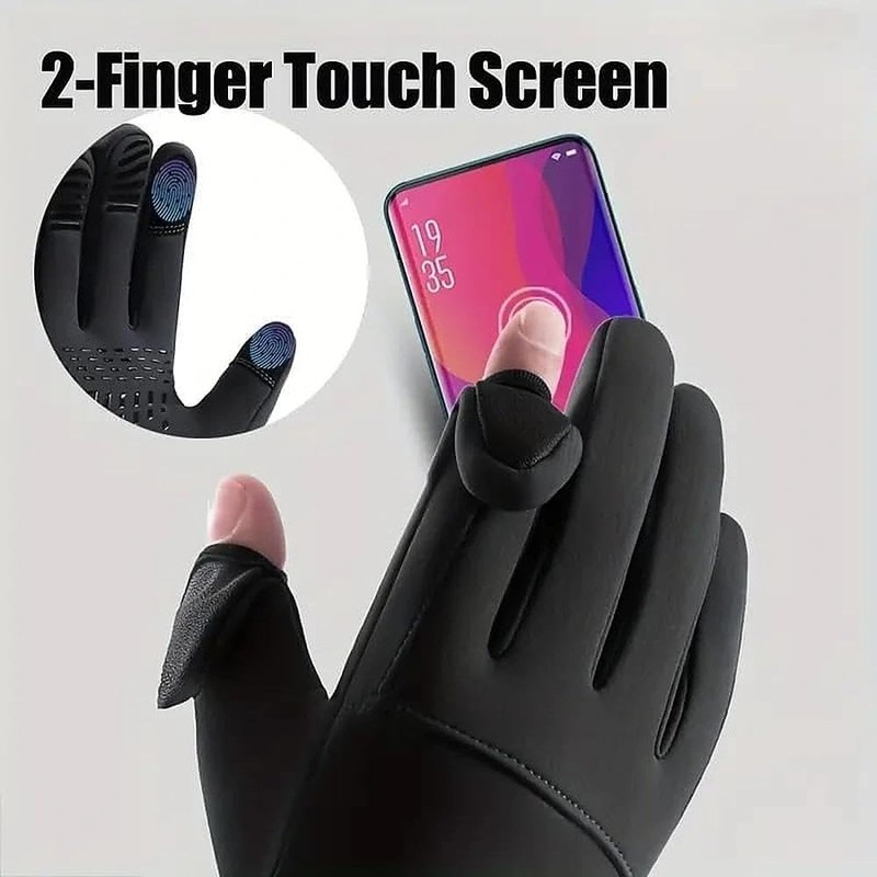 2XK-NOV Fingerless Gloves Fishing Gloves Winter Gloves - Hunting Gloves