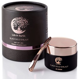 Life And Earth Black Gold Shilajit - Natural Humic & Fulvic Acid Trace Minerals Supplement 25gr