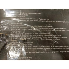 Morovan Poly Gel Kits - Clear Nail Gel with Nail Glitter, DIY Poly Gel Nail Kit