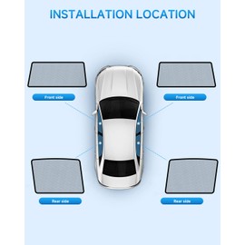 Car Window Shades for Toyota RAV4(2013-2018),4 Pack Car Window Cover for Baby Sun Shade Blocker Breathable Mesh,Reduce UV Rays & Heat Insulation Privacy Protection for Camping, Travel, Sleep