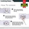 Sterling LGH100 LGH Locking Hasp, Grey