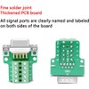 2PCS DB9 Solderless Connector, RS232 D-SUB Serial to 9-Pin Port