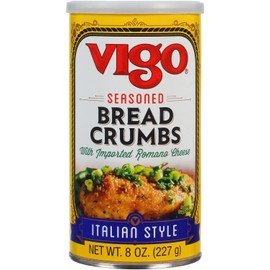 Vigo Italian Style Seasoned Bread Crumbs, 8 Ounce (Pack of 12)
