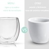 MOSU Vasos para Café de Doble Pared de Vidrio Tèrmico