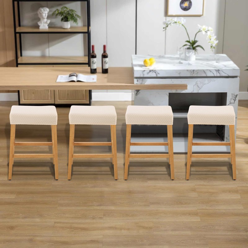 YISUN Stool Covers Rectangle - 4 Pack Stretch Waterproof Saddle