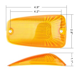 5 X Cab Marker Light Amber Cover, Cab Roof Running Lights, Top Light for 1988-2002 Chevy/GMC C1500 C2500 C3500 K1500 K2500 K3500 Pickup Trucks (Only Cover)