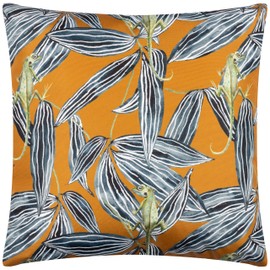 Wylder Tropics Ebon Wilds Zuri Outdoor Cushion Cover, Saffron, 43 x 43 cm