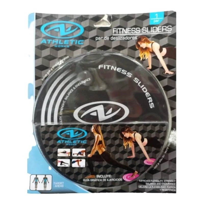 AW Discos Deslizantes Deslizadores 2 Piezas Athletic Works