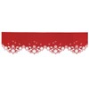 Simhomsen Embroidered Snowflakes Mantel Shelf Top Scarf Runner for Christmas