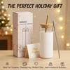 16 oz glass cups with lids and straws - Thick