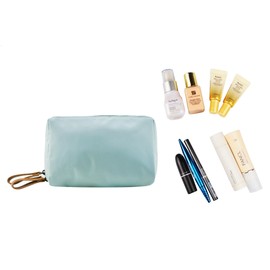 Kososuru Small Makeup Bag for Purse Portable Waterproof Cosmetic Bag Travel Makeup Pouch for Women, Sky blue, small, Modern