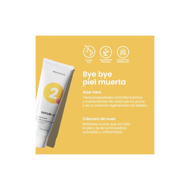 Scrub-u gel exfoliante de cáscara de nuez para celulitis todo