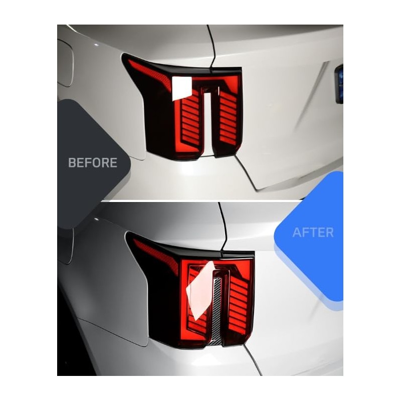 YOUTOOCAR Glossy Black Car Tail Light Cover Trim Compatible with