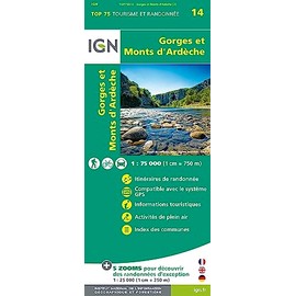 Gorges et Monts d'Ardêche: 75014 (TOP 75)